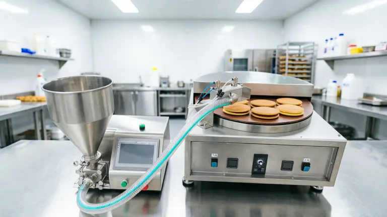 Korongos dorayaki készítő gép
