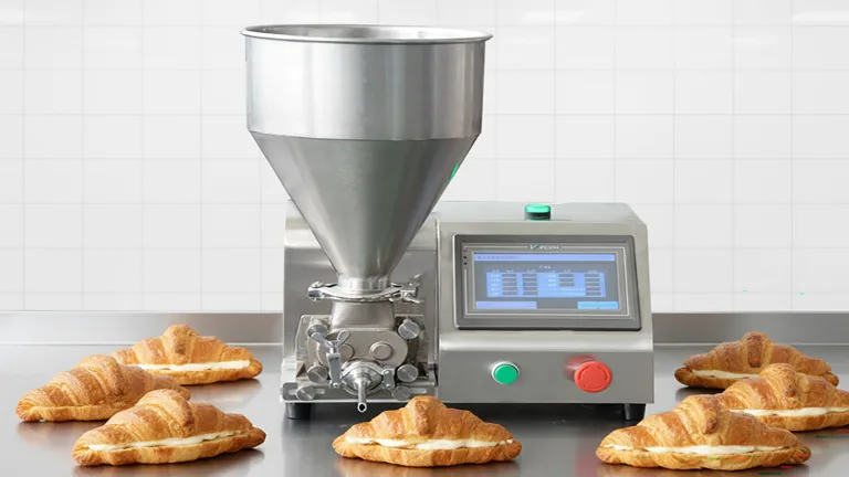 PLC krémtöltő gép